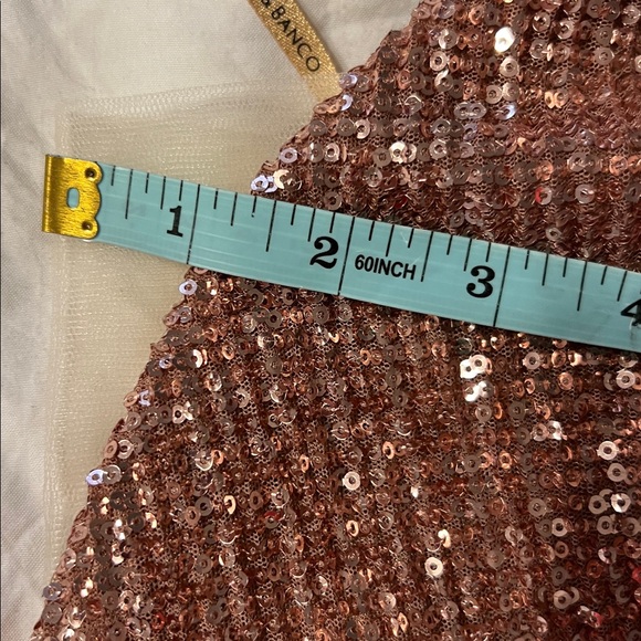 Bronx & Banco Moon Gown Rose Gold Sequin Mermaid Dress Size XL - Picture 7 of 12